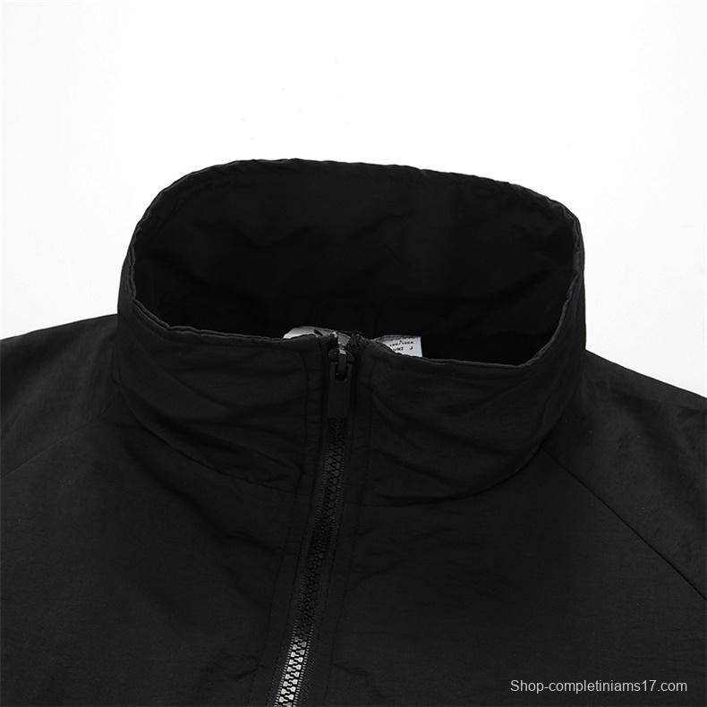 2025 Adidas Original Blue/Brick red/Bright Red/BLACK Full Zipper Windbreaker 4 Colors