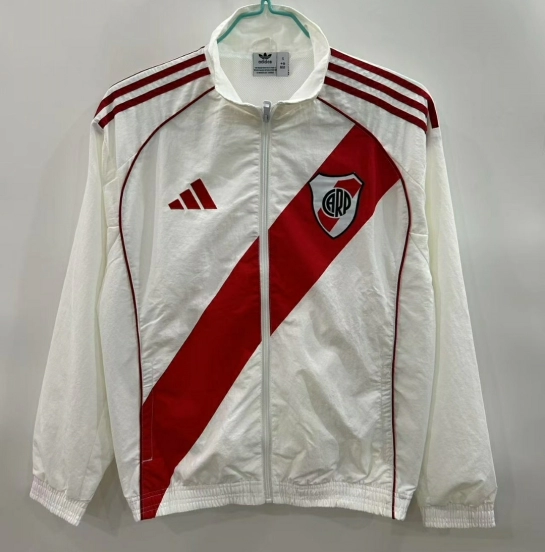25/26 River Plate White Windbreaker
