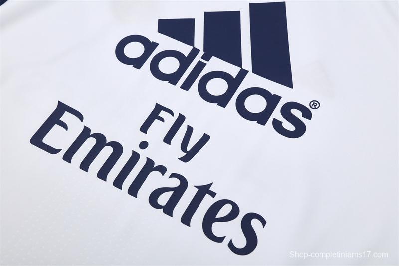 Retro 16/17 Real Madrid White Half Zipper Jacket