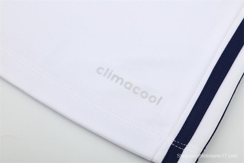 Retro 16/17 Real Madrid White Half Zipper Jacket