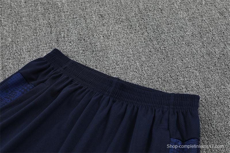 25/26 Olympique de Marseille Royal Blue Camouflage with XS Short Sleeve+Soccer Shorts