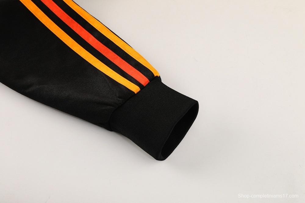 25/26 Arsenal Black Full Zipper Jacket + Long Pants