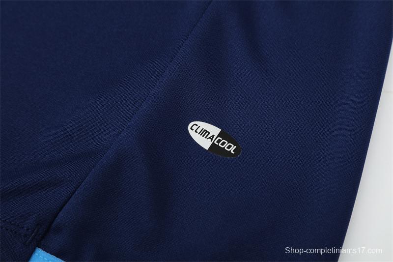 Retro 05/06 Real Madrid Royal Blue Half Zipper Jacket