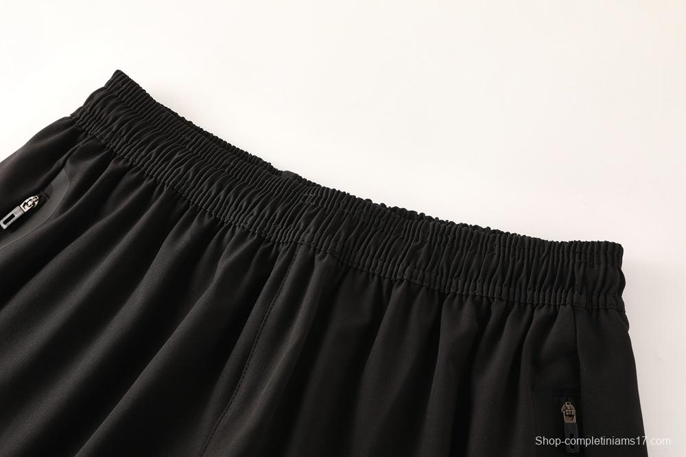 25/26 Adidas Black Hoodie Full Zipper Jacket + Long Pants