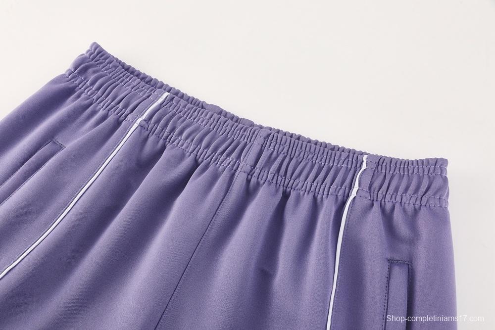 2025 Adidas Purple Full Zipper Jacket + Long Pants