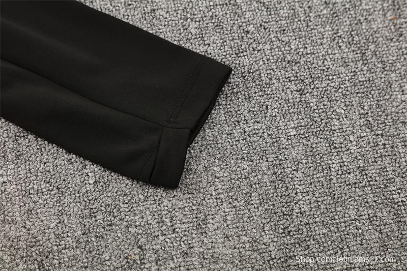 25/26 Barcelona Black Joint Edition Half Zipper Jacket+Long Pants