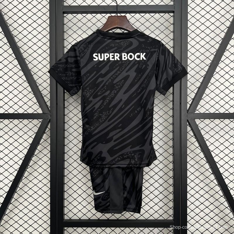 25/26 Kids Sporting Lisbon Goalkeeper Black Jersey