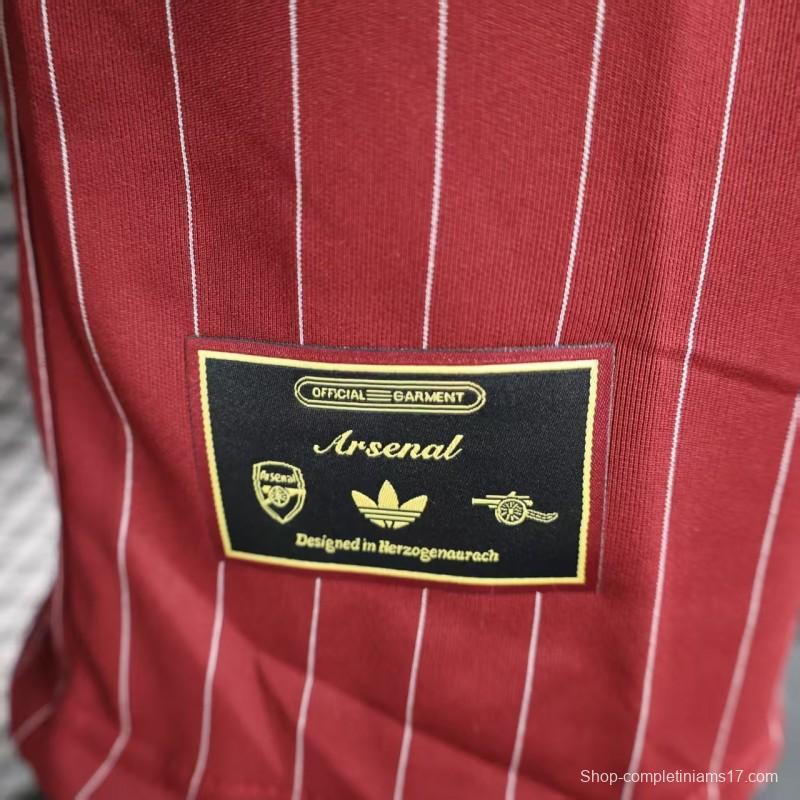 Player Version 25/26 Arsenal Wine Casual Jersey