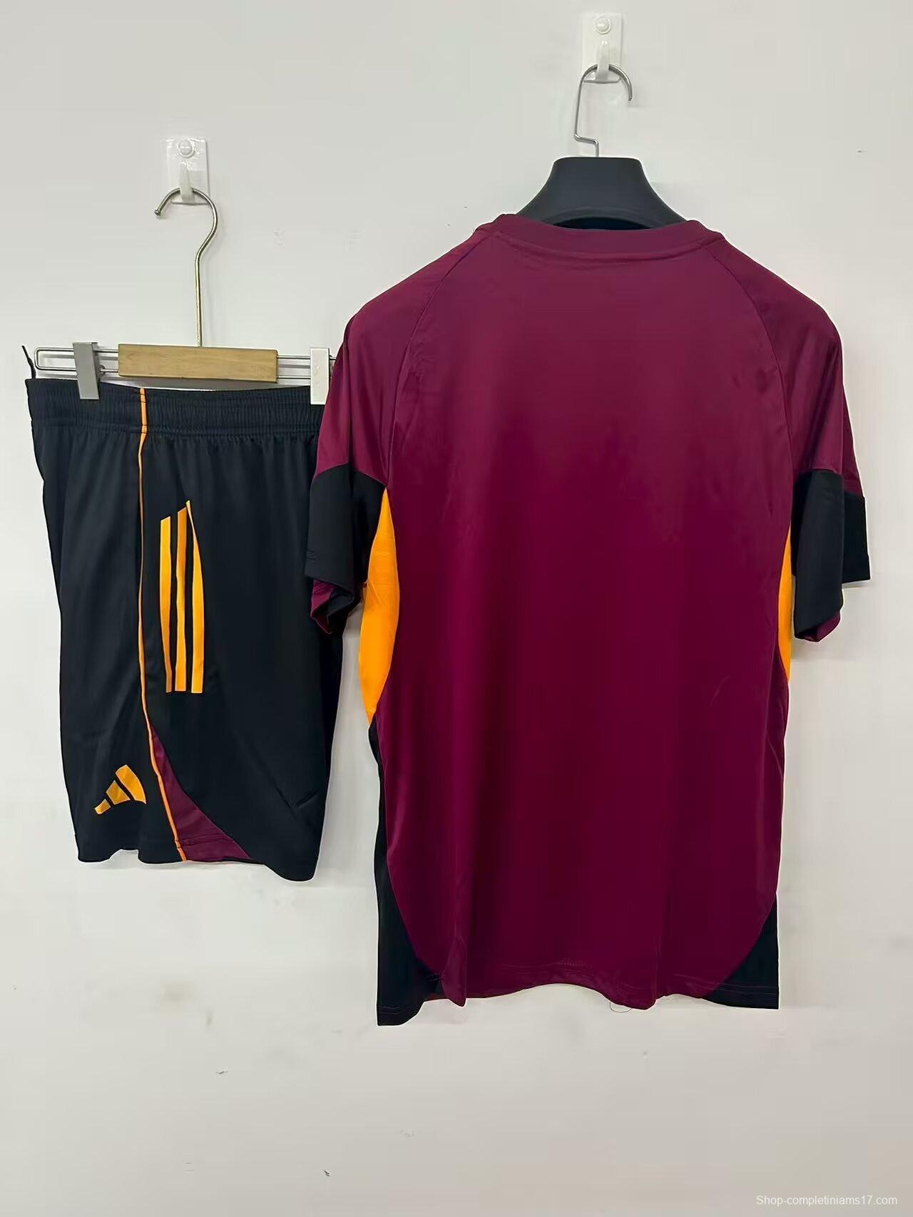 25/26 Roma Pre-Match Jersey Red+ Shorts