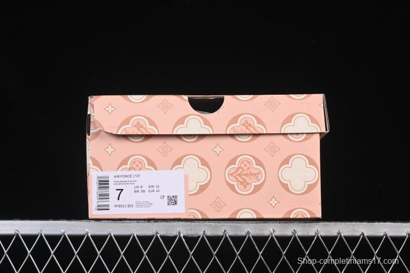 Nike Air Force 1 '07 Low Supreme Collaboration White Blue Wine Red Casual Sneakers - YF9511-801