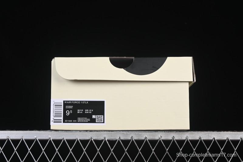 Nike Air Force 1'07 Low Cashew Flower Classic White Black Low-Top Casual Sneakers - ZD1988-005