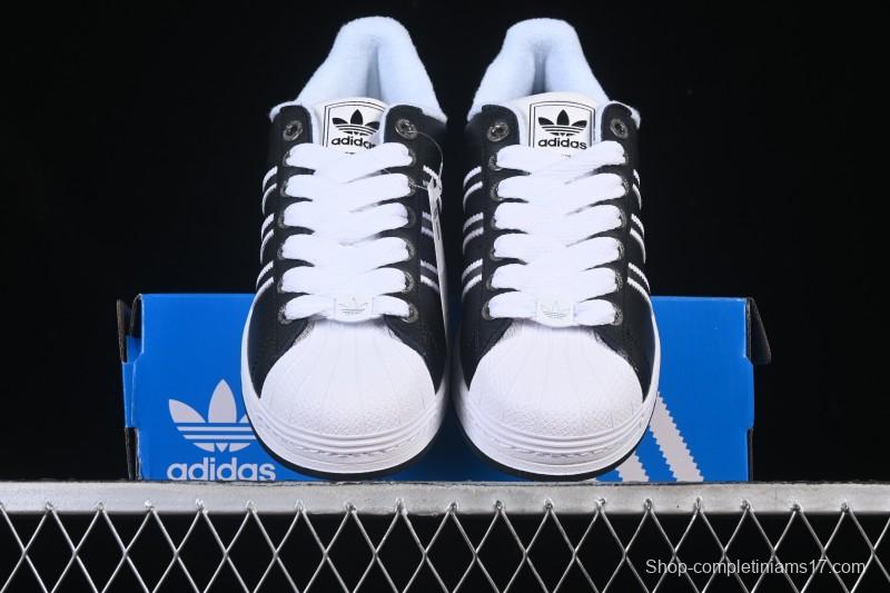 Adidas Superstar II J Casual Sneakers with Shell Toe Design - JQ0314