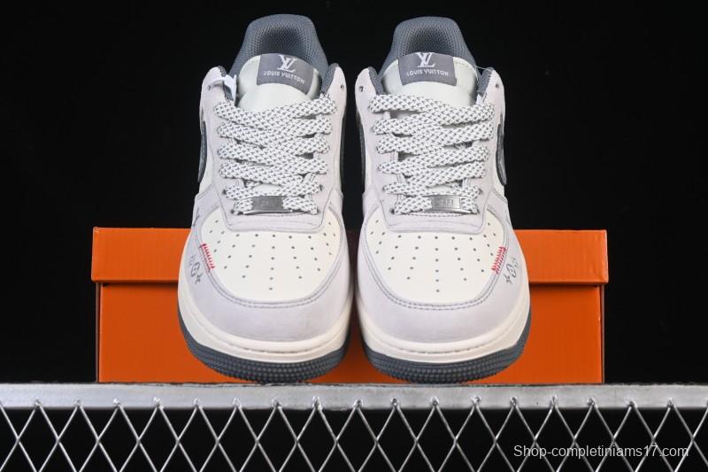 Nike Air Force 1 '07 Low LV Collaboration Grey Hook Woven Label Casual Sneakers - CX5050-Y25