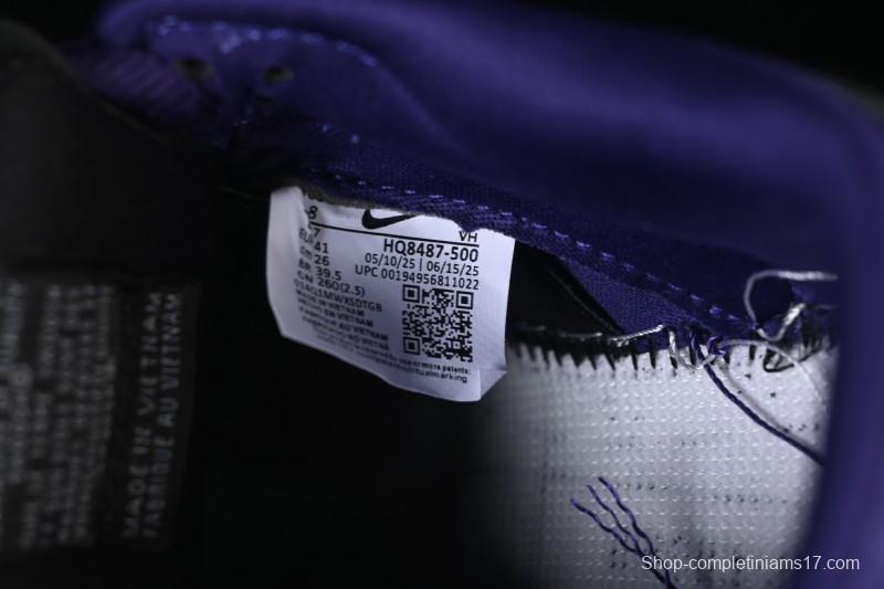 Nike Supreme Dunk SB Dunk Low Casual Skate Shoes Grey Purple - HQ8487-500