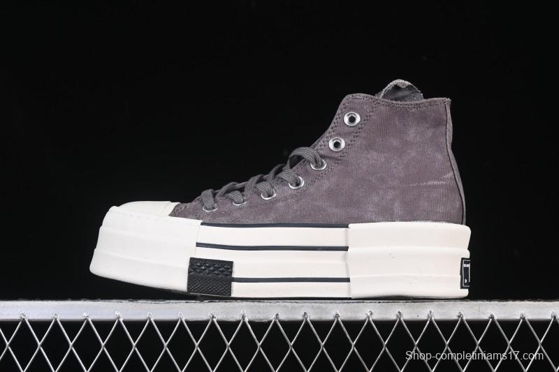Rick Owens Drkshdw Converse Chuck 70 High Top Platform Canvas Sneakers - A06755C