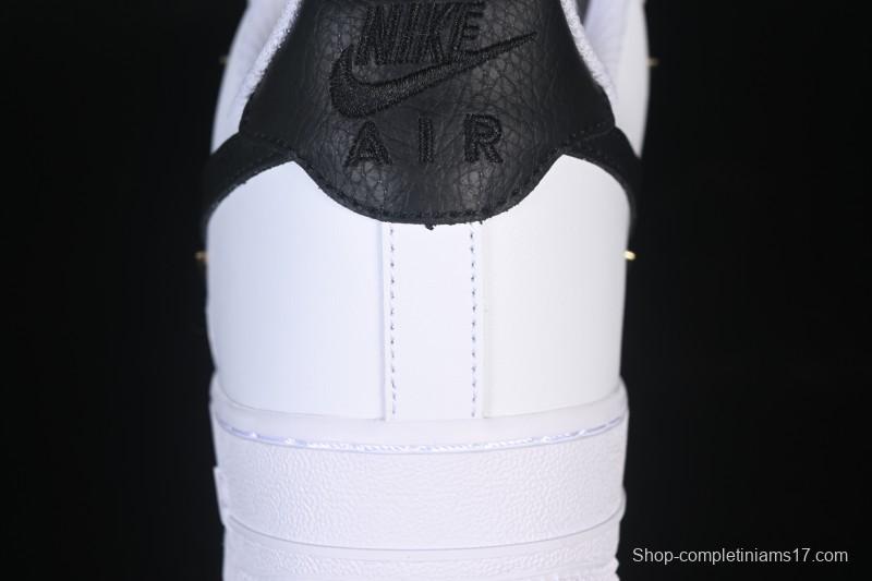 Nike Air Force 1'07 Low Four Hook Black White Casual Sneakers - ZH0316-113