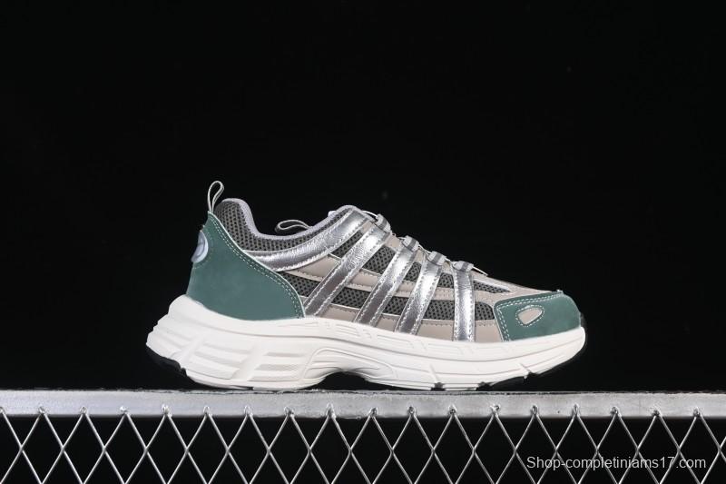 Nike P-6000 Retro Casual Sports Kids Shoes - Gray Green White Swoosh