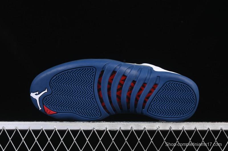 Nike Air Jordan 12 Retro French Blue And White Basketball Shoes - CT8013-114