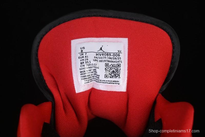 Nike Air Jordan 1 Low AJ1 Patent Leather Black Red Low-Top Casual Sneakers HV4089-006