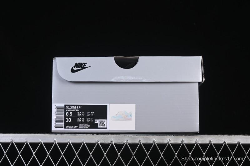 Nike Air Force 1 '07 Low Casual Sneakers with Custom Design - ZH0316-107