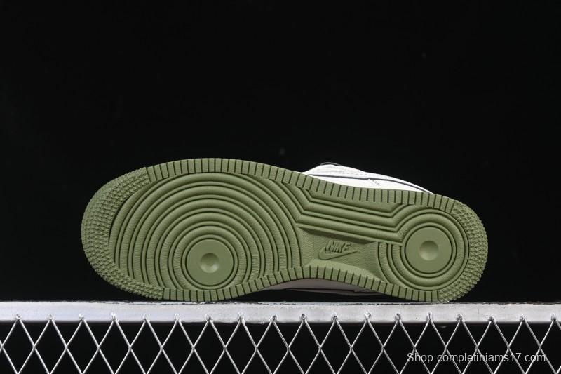 Nike Air Force 1 '07 Low Burberry Collaboration Military Green Embroidery Casual Sneakers - JP8028-003