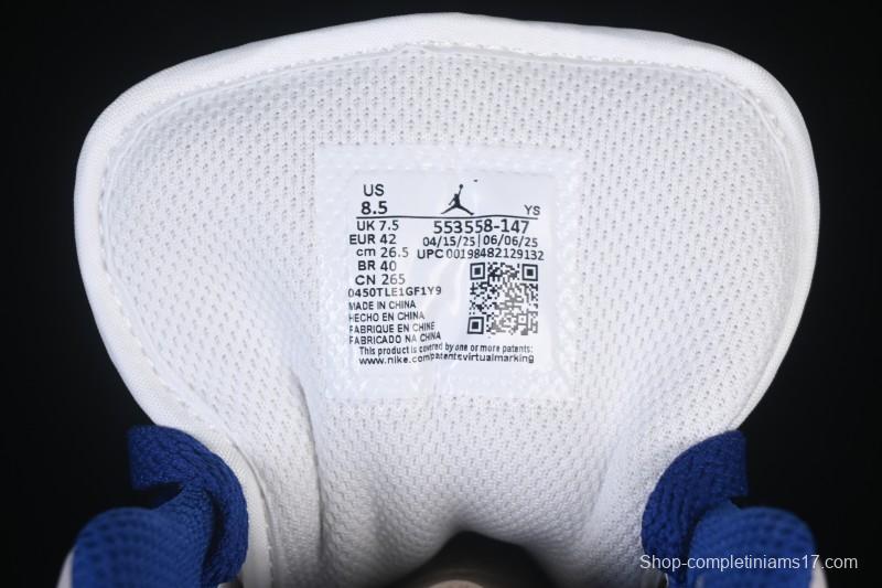 Nike Air Jordan 1 Low AJ1 Blue Green Colorway Low-Top Casual Skate Shoes - 553558-147