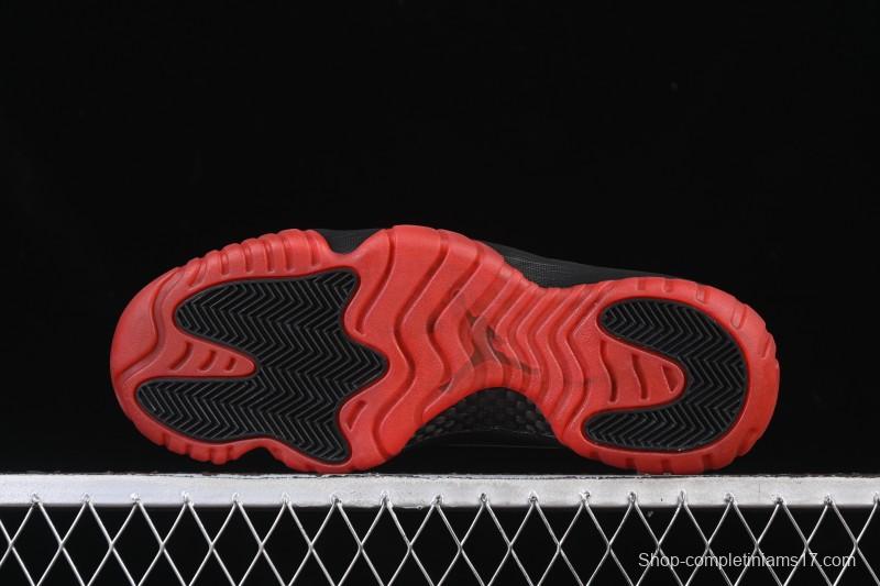 Nike Air Jordan 11 Retro Black Red Basketball Shoes - 378037-326