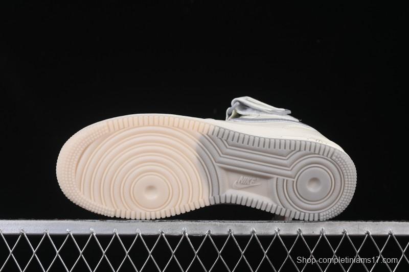 Nike Air Force 1 Mid Light Gray Two-Tone Sole All-Star Starry Sky Mid-Top Casual Skate Shoes - XL0236-232