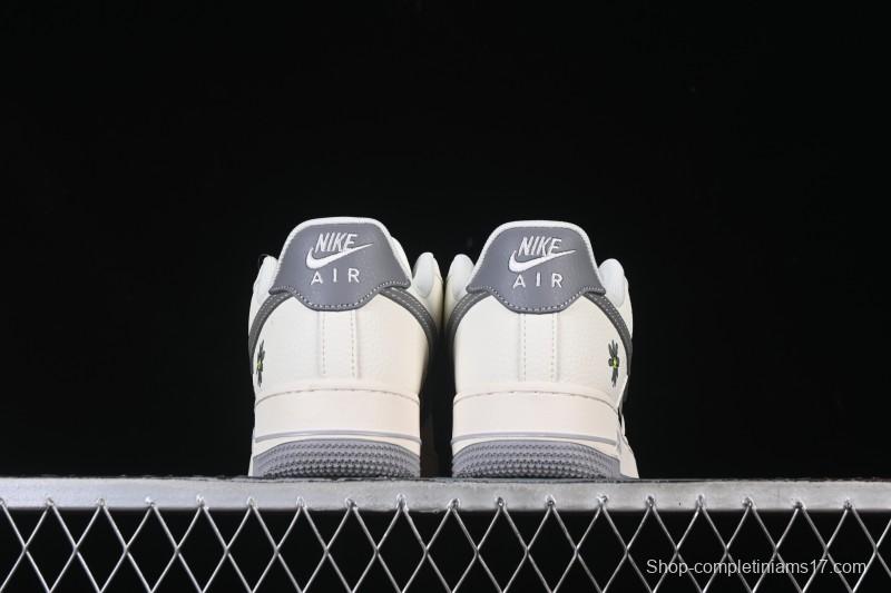 Nike Air Force 1 '07 Low Supreme Graffiti Beige Swoosh Casual Sneakers - QW5606-272