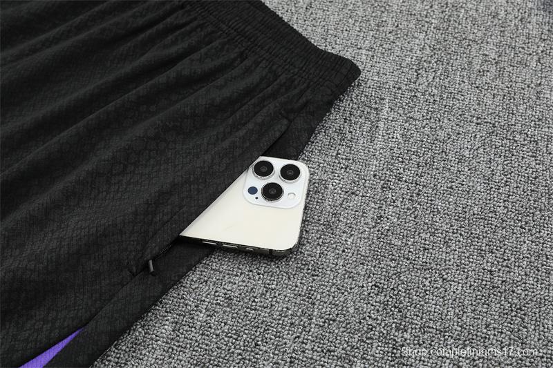 25/26 Barcelona Purple Joint Edition with XS Short Sleeve+Soccer Shorts