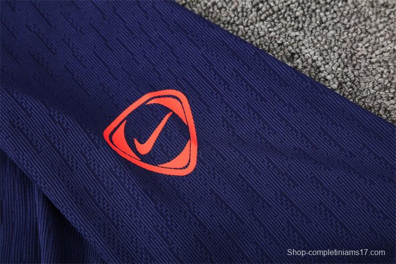 Player Version 25/26 Barcelona Royal Blue T90 Half Zipper Jacket+Long Pants