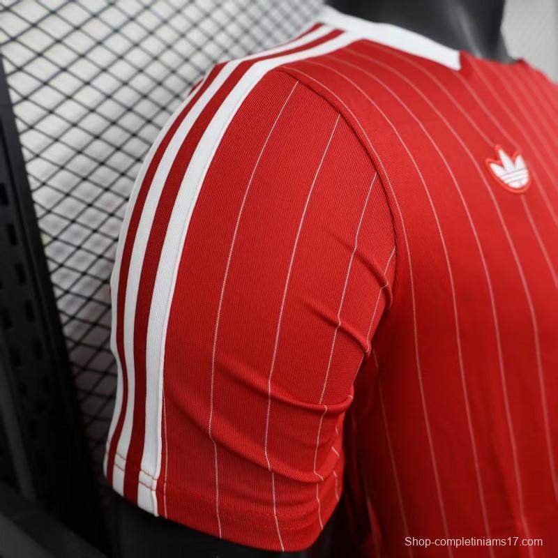 Player Version 25/26 Manchester United Red Adidas Original Casual Jersey