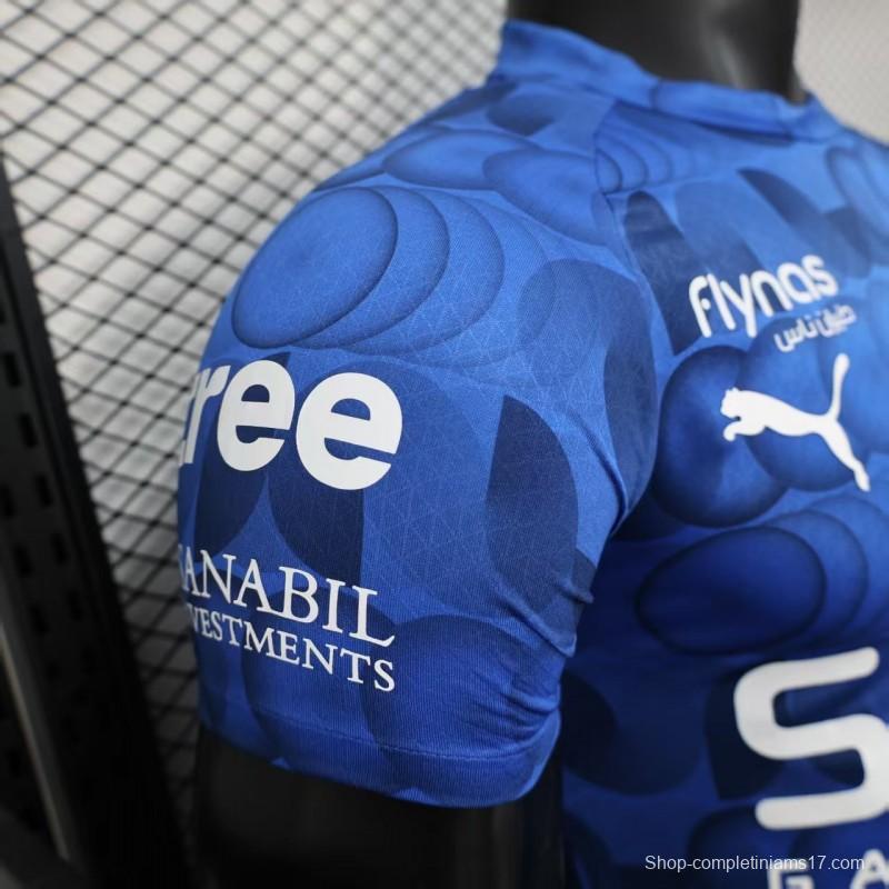 Player Version 25/26 Al Hilal Pre-Match Blue Jersey