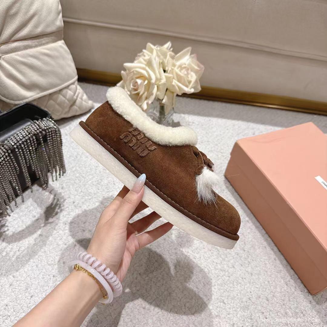 MIU MIU 2025 SS Korean Style Popular Small Potato Snow Boots Upgraded Version - LY00290