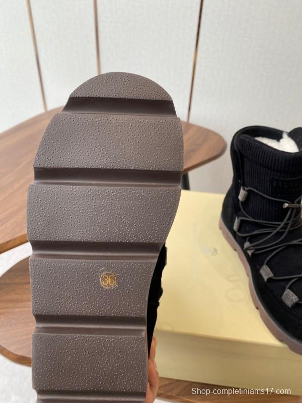 Brunello Cucinelli Open Walk Ankle Boot Winter Snow Boots - AS00410