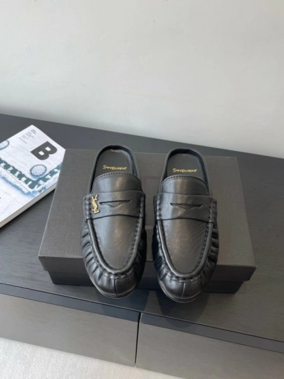Saint Laurent Classic Loafer Mule Flats - KFY00320