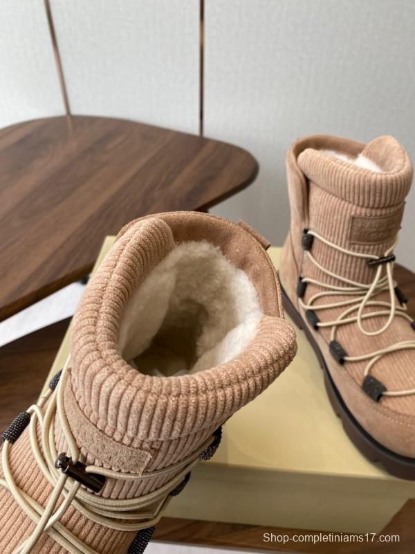 Brunello Cucinelli Open Walk Ankle Boot Winter Snow Boots - AS00410