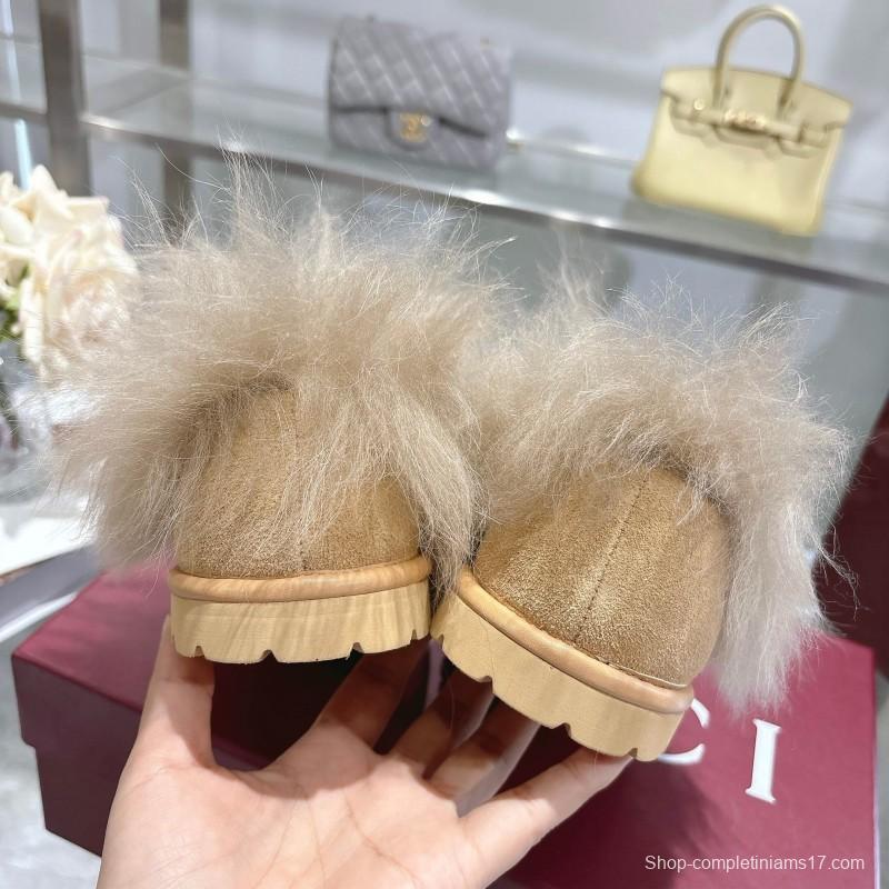 GG Wool Fashion Snow Boots with Merino Wool Lining - KFY00290