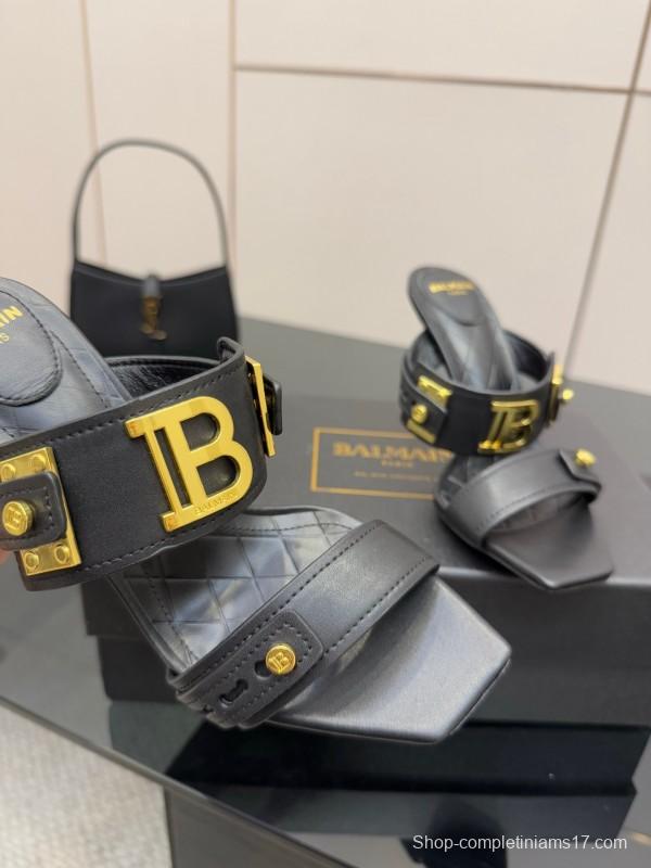 Balmain Metal Heel High Heel Sandals - KFY00320