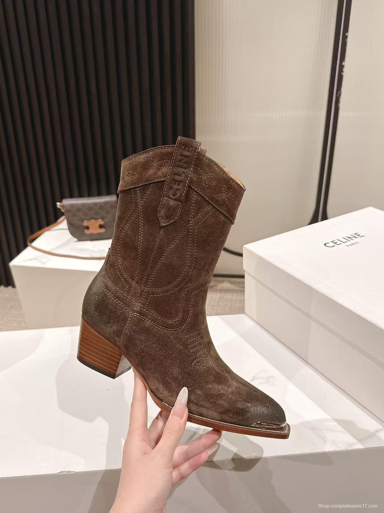 CELINE Fashion Boots 2025 SS Collection with Arch of Triumph Logo - LY00440