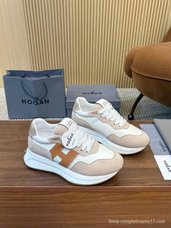 Hogan H-STRIPES Series Couple Thick Sole Dad Shoes Sneakers - AS00350