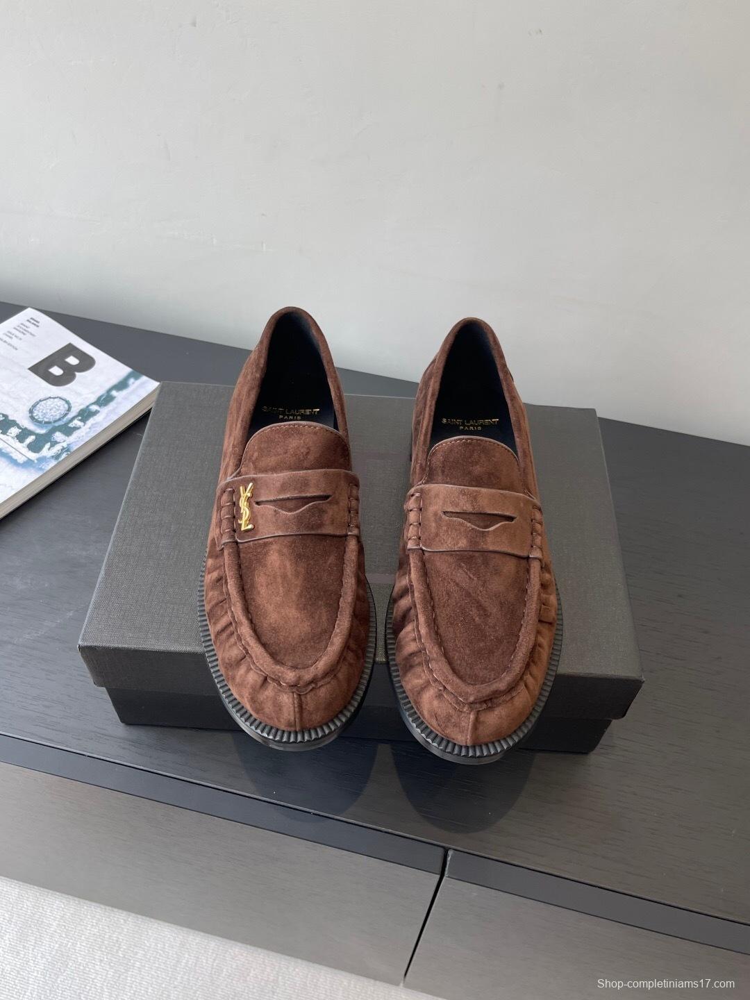 Saint Laurent Classic Loafer Half-Drag Slippers - KFY00350