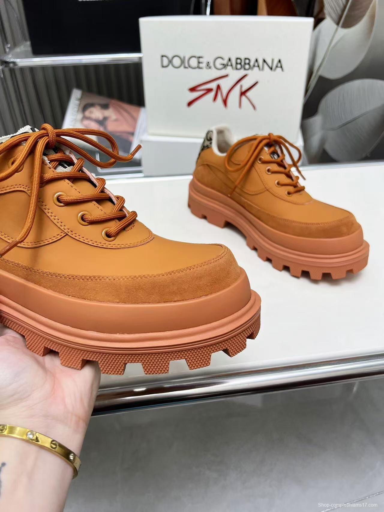 D&G Chunky Derby Casual Platform Shoes - AS00340