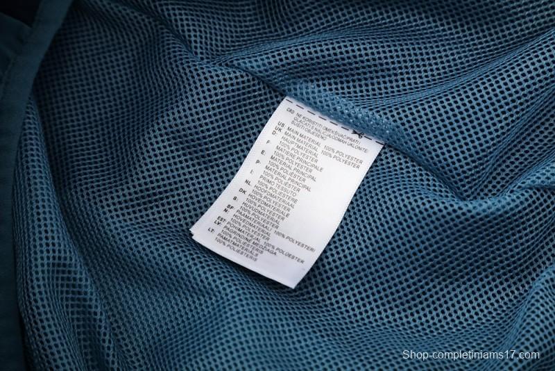 25/26 Arsenal Blue Half Zipper Jacket+Long Pants S-3XL