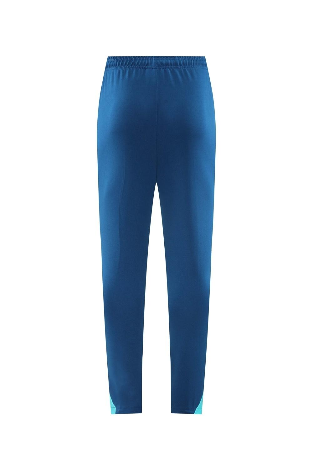 2025 Portugal Royal Blue Half Zipper Jacket+Long Pants