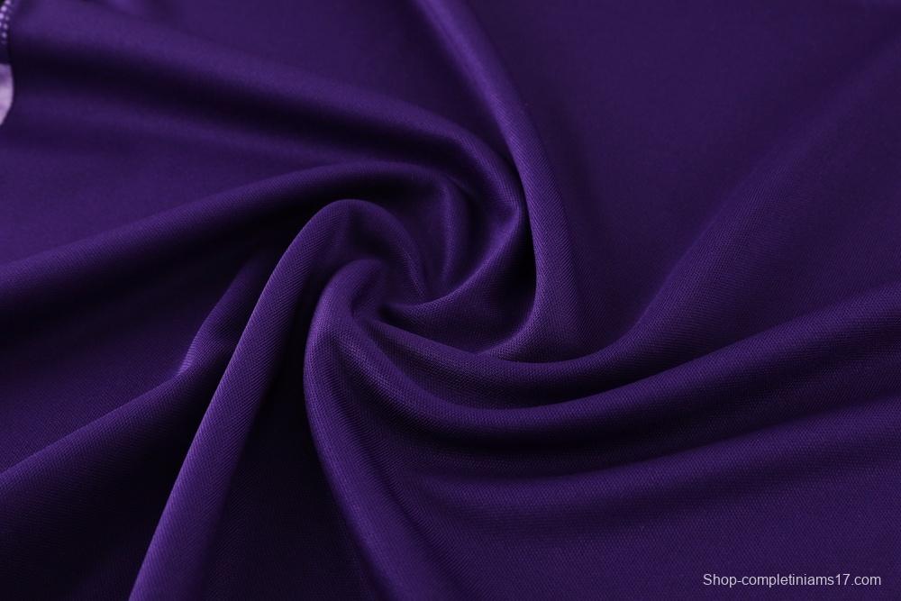 2025 Germany Purple Short Sleeve+Soccer Shorts