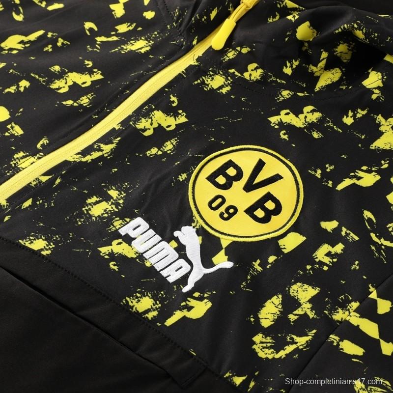 Borussia Dortmund Half Zipper Jacket+Long Pants S-2XL