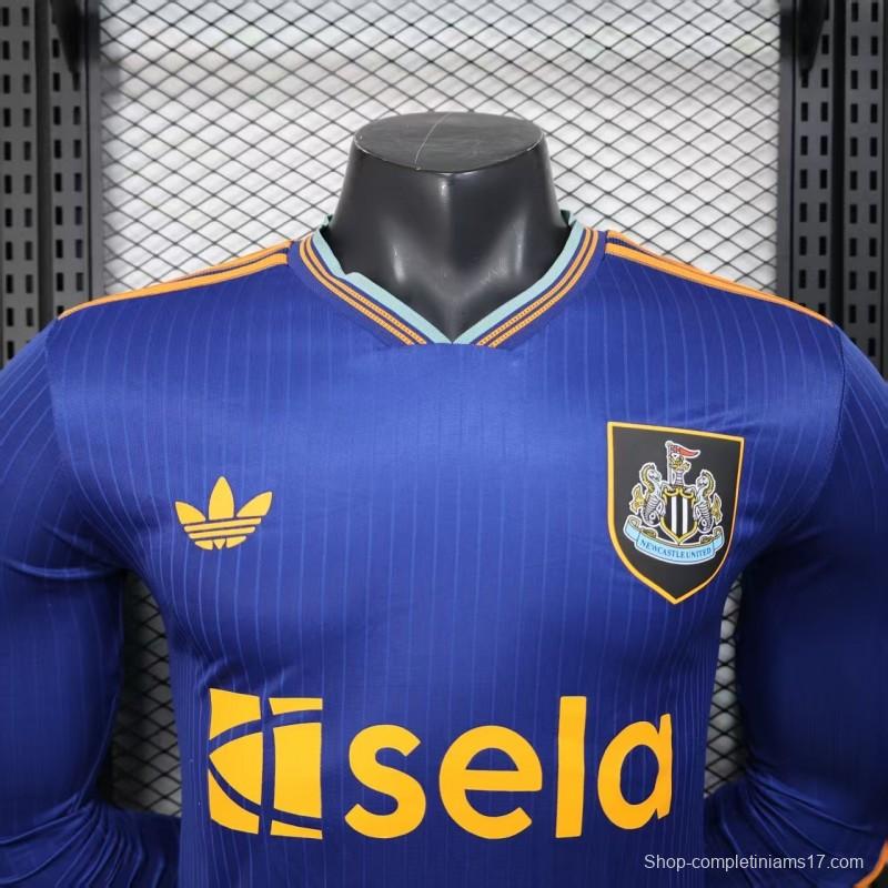 Player Version 25/26 Newcastle United Third Blue Long Sleeve Jersey
