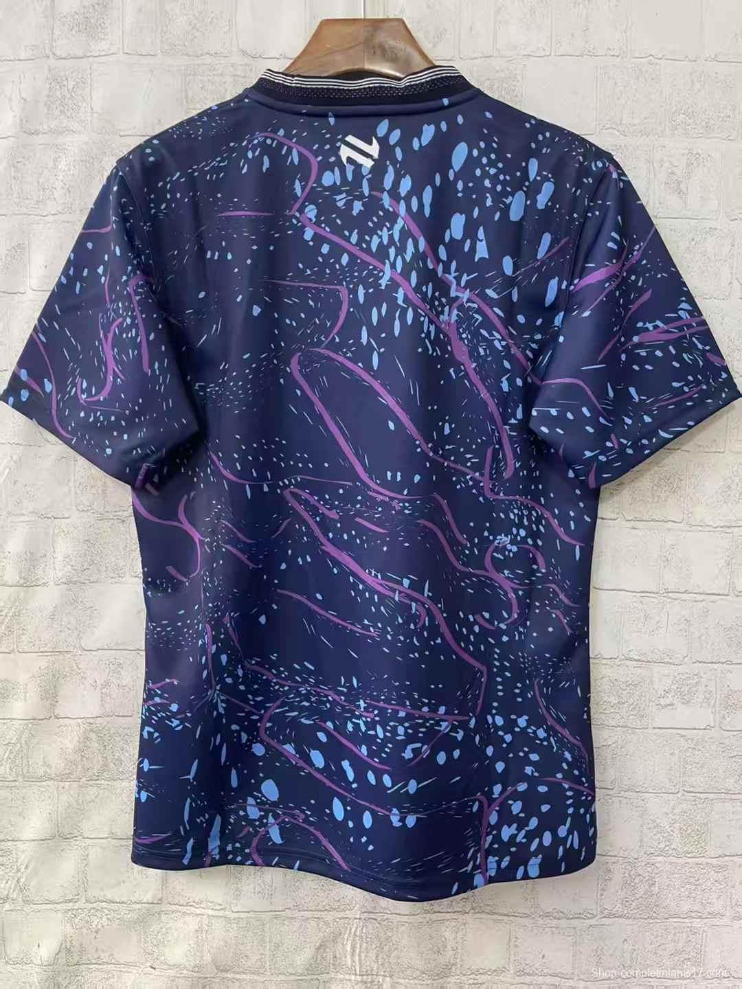 2026 Ireland GAA U20 Hurling Navy with Purple Marble Pattern Jersey