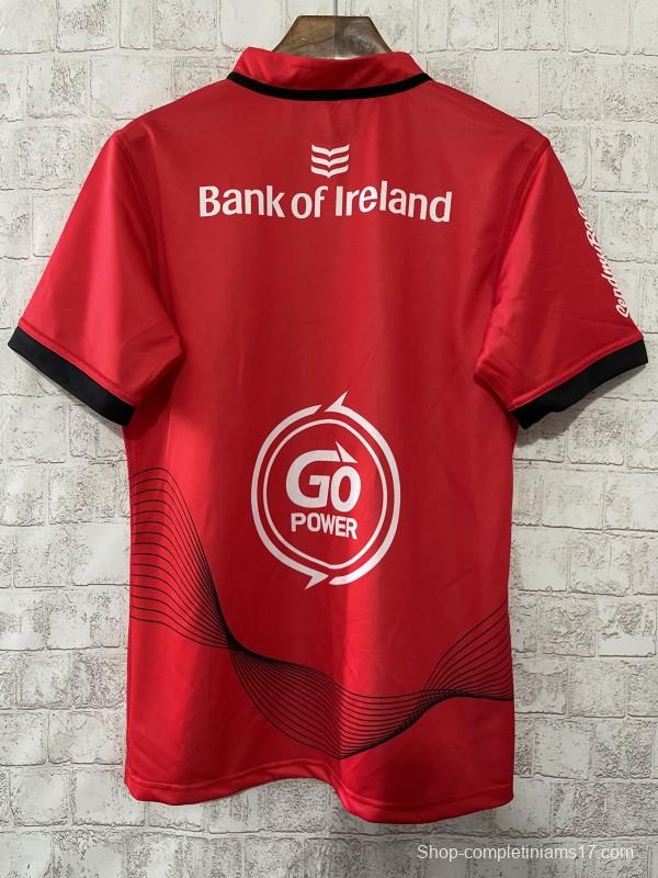24/25 Ulster Red with Wave Pattern Home Jersey